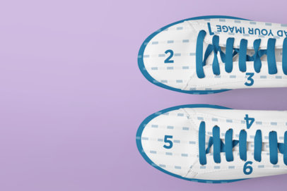 Close Up Mockup of a Pair of Sneakers
