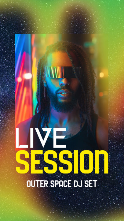 Instagram Story Maker with a Defocused Gleaming Lens Effect 2607g