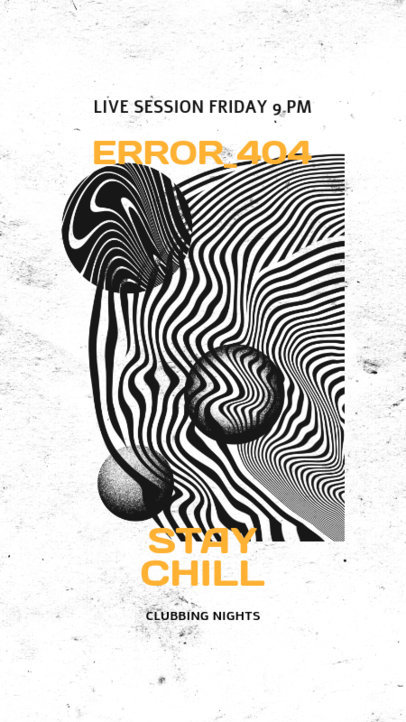 Instagram Story Design Maker with Abstract Graphics for a Live Music Session 2601f