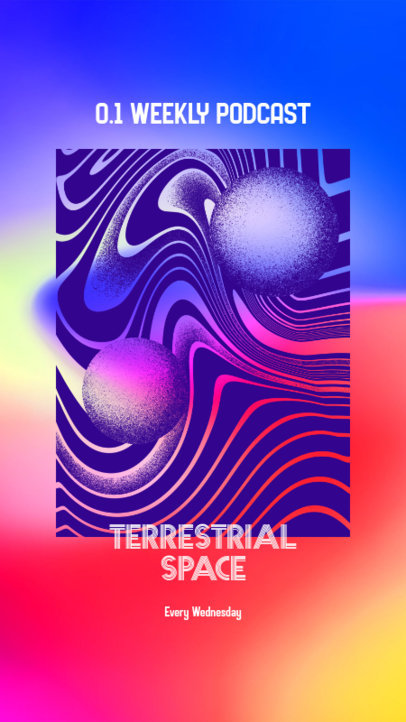 Colorful Instagram Story Generator for a Weekly Podcast 2601g