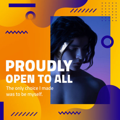 LGBT-Themed Instagram Post Maker with a Supportive Quote