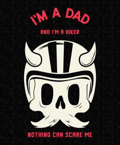 Cool T-shirt Design Maker For a Biker Dad 2134i-2614