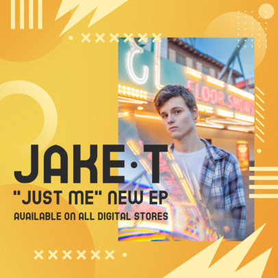 Instagram Post Maker for an Upcoming Artist Featuring a New EP Promo