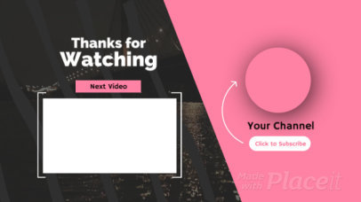 YouTube End Card Video Maker with Seamless Motion Graphics 809-el1