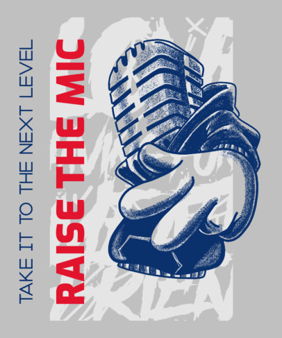 T-Shirt Design Maker Featuring a Cartoon Character with a Hip Hop Style