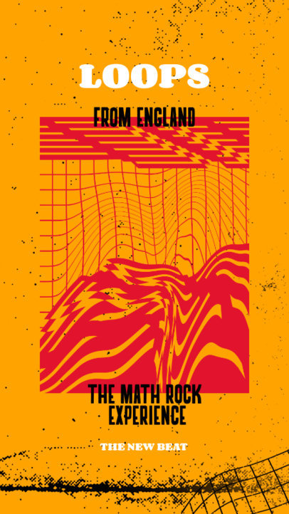 Instagram Story Design Maker for Musicians Featuring Wavy Abstract Graphics 2601c