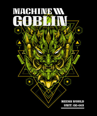 Trendy T-Shirt Design Maker Featuring a Goblin Graphic 1809k-el1