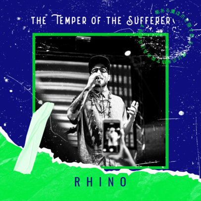 Album Cover Maker Featuring Rugged Paper Textures 2610i-2611