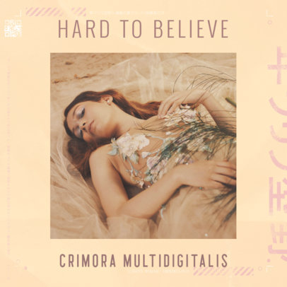 Album Cover Template for a Pop Female Singer