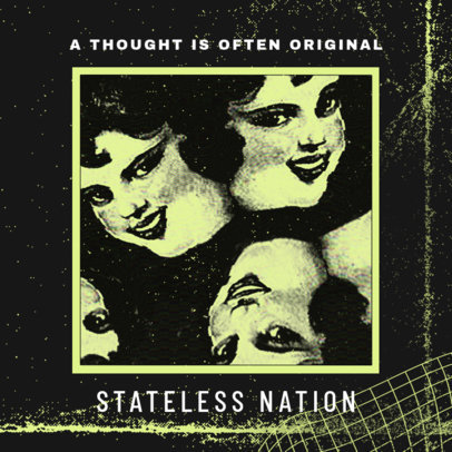 Album Cover Creator Featuring Bizarre 60's Woman Faces 2610k-2611