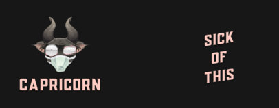 Mug Design Generator for Zodiac Enthusiasts Featuring a Cartoonish Goat 