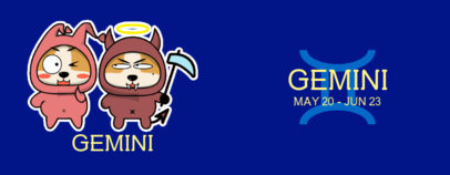 Zodiac-Themed Mug Design Maker with a Funny Graphic of Gemini