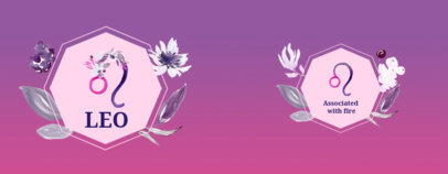 Astrology Coffee Mug Design Template with the Leo Sign