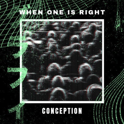 Album Cover Maker Featuring a Vintage Photo and Japanese Typography 2619n-2611