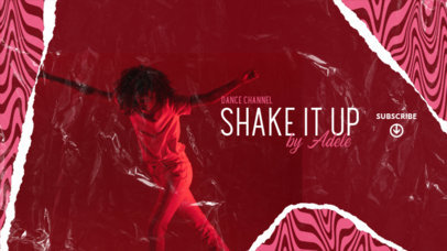 YouTube Banner Creator for a Dance Channel 2604f