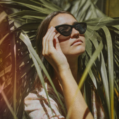 Apple Music Artist Image Template with a Summer Lens Flare Filter 2599k