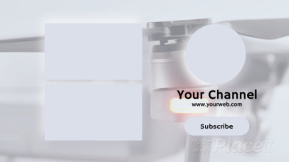 YouTube End Screen Video Template for a Technology Channel