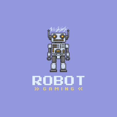 Gaming Logo Maker Featuring Pixel Characters 