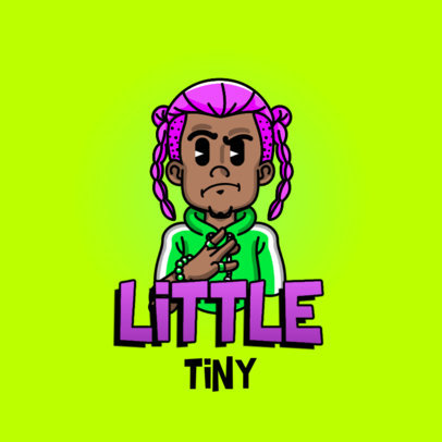 Hip Hop Logo Maker with a Rapper Avatar 3331h