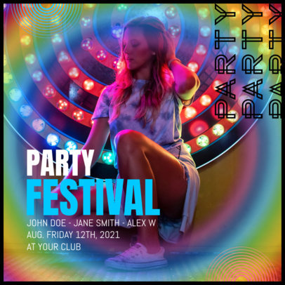 Instagram Post Maker for a Festival Party Announcement