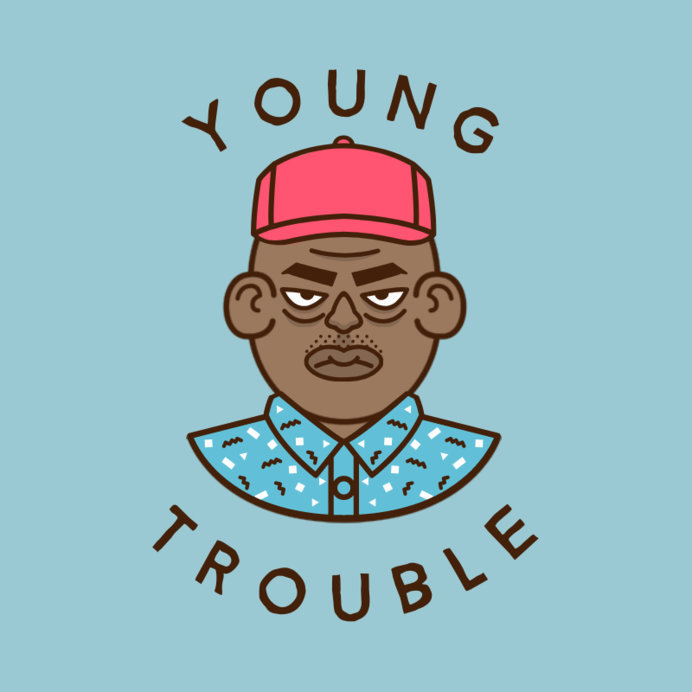 Placeit - Avatar Logo Creator Featuring a Serious-Looking Rapper