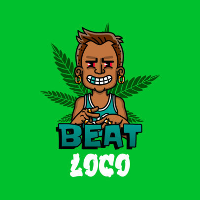 Avatar Logo Creator with a Marijuana Plant Graphic as Background 3331e