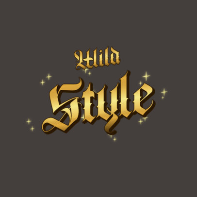 Logo Creator Featuring Metallic Typography 3366