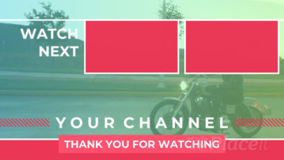 YouTube End Screen Video Maker with Sliding Motion Graphics