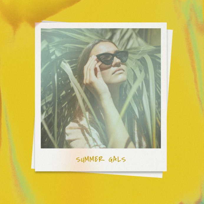 Instagram Post Maker for Summer Featuring a Film Burn Filter