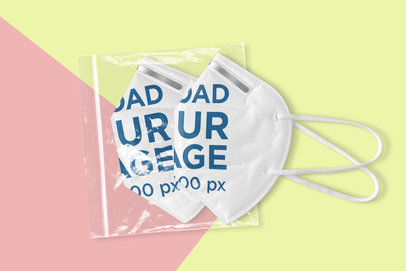 Mockup Featuring Two Customizable Face Masks 4666-el1