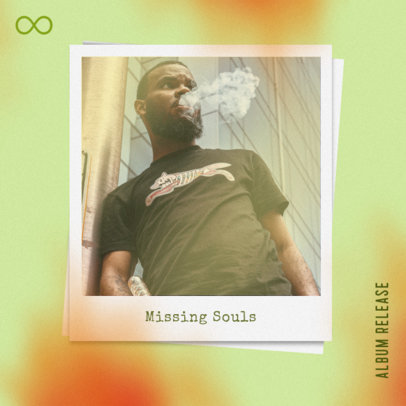 Instagram Post Maker with Instant-Picture Frames and a Film Burn Overlay