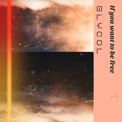 Album Cover Template Album Cover Template with a LoFi Film Texture 