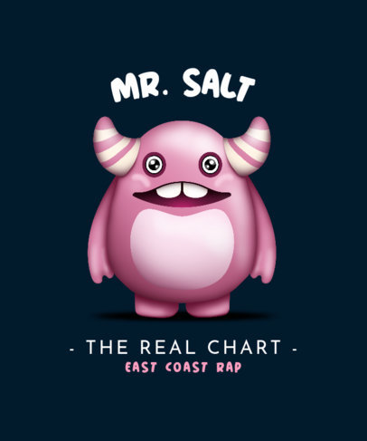 T-Shirt Design Generator Featuring a Friendly Imaginary Monster 