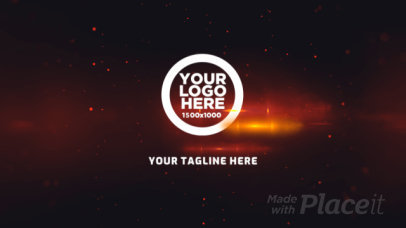 Intro Maker for a Logo Reveal Featuring Fractal-Like Golden Graphics 883-el1