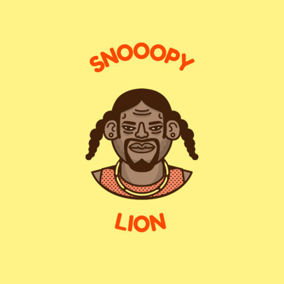 Music Avatar Logo Maker Inspired by Snoop Dog