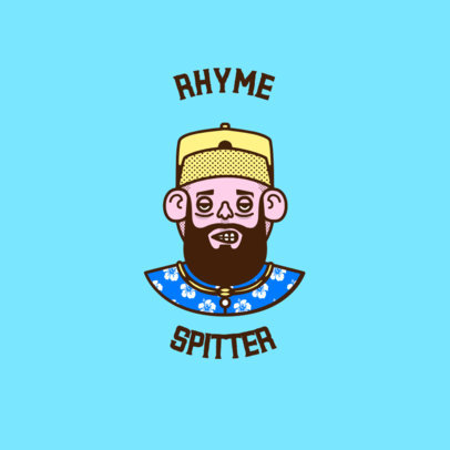 Avatar Logo Maker Featuring a Bearded Musician 3334g