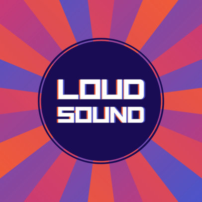 Trippy Logo Template Featuring 3D-Effect Typeface 3365f