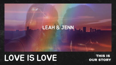 YouTube Thumbnail Generator for LGBT Pride Month Featuring a Vintage Rainbow Filter 2648a