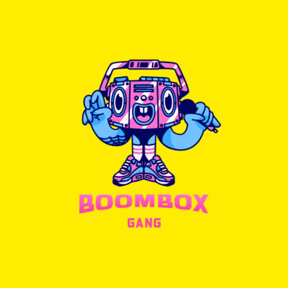 Fun Music Logo Maker with Bizarre Cartoon Characters 3379