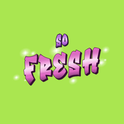 Fresh Logo Maker for a Streetwear Brand Featuring a Gradient Font 3366e