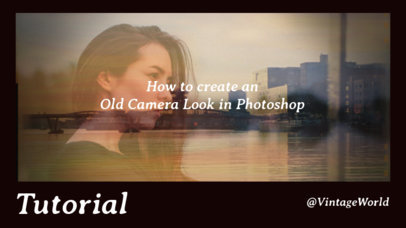 YouTube Thumbnail Generator for a Photography Channel Featuring a Vintage Film Filter 2648f