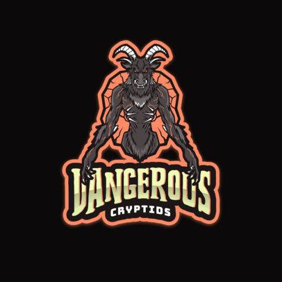 Illustrated Gaming Logo Generator Featuring Evil Creatures 