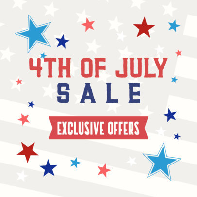 Banner Design Maker for a 4th of July Exclusive Sale 2488k 2664