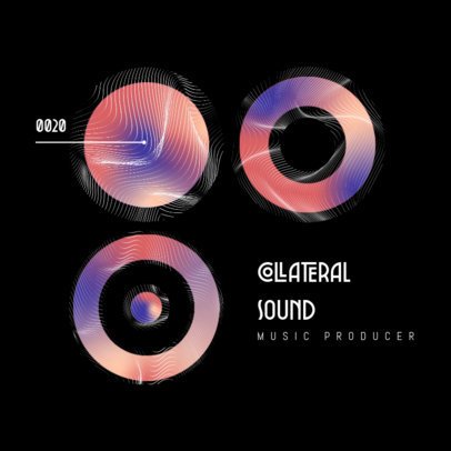 Logo Template Featuring Gradient Geometric Shapes