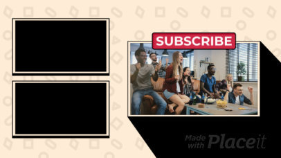 YouTube End Card Video Creator with an Animated Background 1144-el1