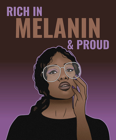 T-Shirt Design Maker Featuring Empowering Women Illustrations