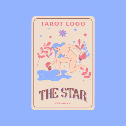 Logo Maker Featuring Tarot Card Illustrations
