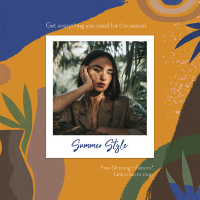 Fashion Instagram Post Maker for a Summer Collection