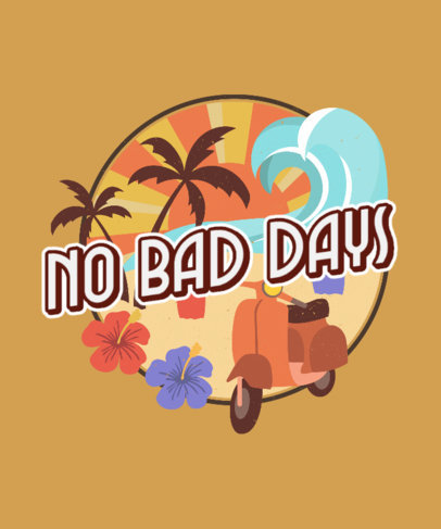 Optimistic T-Shirt Design Generator with a Summer Vibe