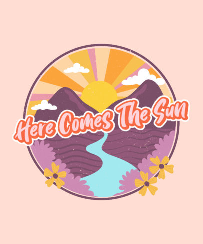 Retro T-Shirt Design Creator with a Happy Message